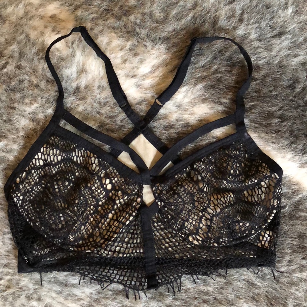 Worn/washed ONCE. Nollie Black Lacey Bralette